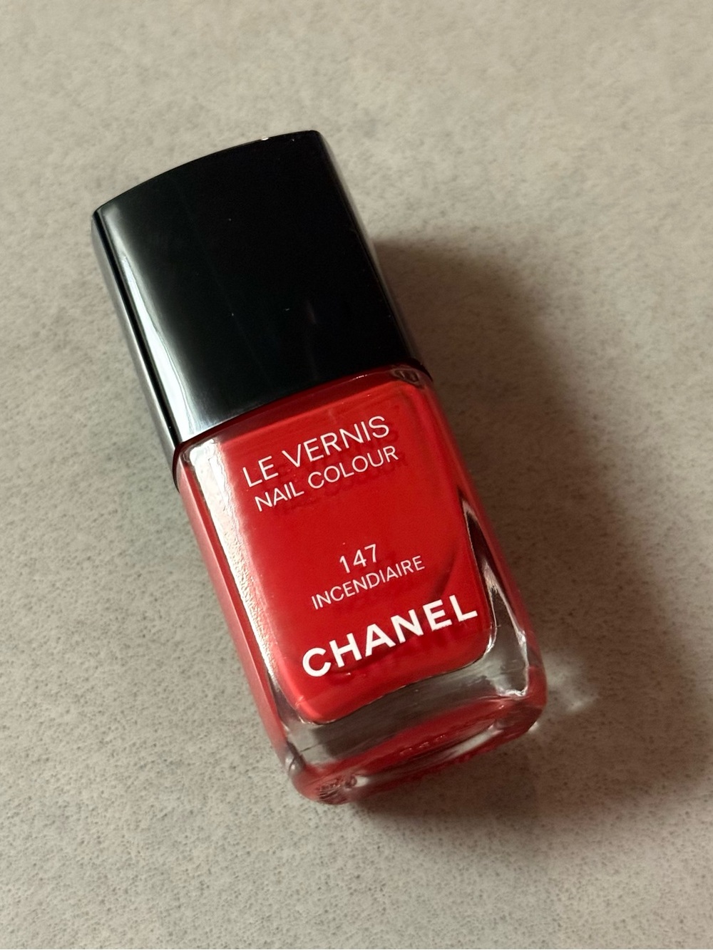 CHANEL Red Le Vernis Nail Colour 147 Incendiaire